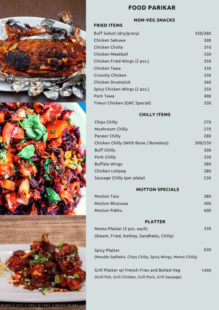 grill, barbecue, sekuwa, sekuwa by kilo, MRP beer Restaurant, restaurant near me, lakeside, pokhara, chipledhunga, restaurant in pokhara, restaurant in lakeside, grilled chicken/pork slices, grill chicken, oven grilled chicken, firewood barbecue, firewood pizza, Grill n Chill, Grill n Chill pokhara, Grill n Chill in Chipledhunga, Pokhara, serves barbecue & grill by kg, live grilled chicken & pork, lakeside outdoor seating, organic coffee & family‑friendly vibes, Live Grill Restaurant in Pokhara, Grilled chicken slices at Grill n Chill Pokhara outdoor grill, Barbecue by Kg, sekuwa by kilo, MRP beer restaurant, 5 Reasons to Try Backyard‑style Barbecue at Grill n Chill, Grill n Chill Menu, restaurant menu,